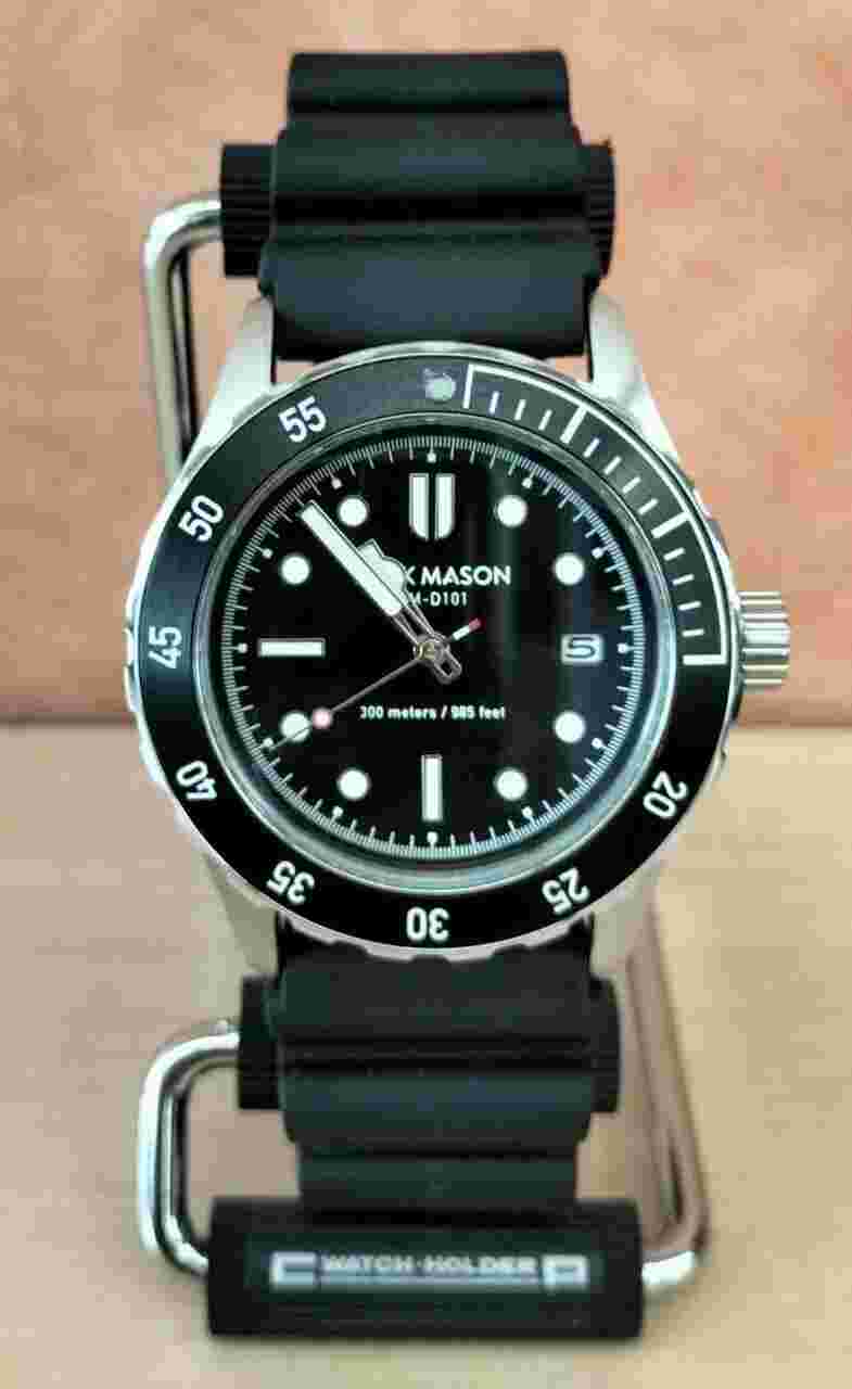 Jack Mason Diver Watch JM-D101-001 Automatic Quartz Diver Black From Japan USED