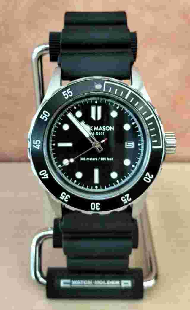 Jack Mason Diver Watch JM-D101-001 Automatic Quartz Diver Black From Japan USED