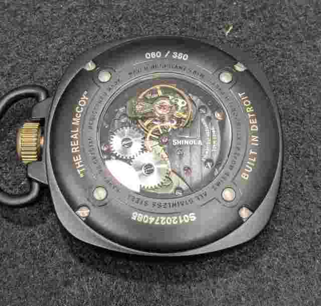 Shinola Pocket Watch Elijah McCoy Limited Edition The Mechanic 45mm