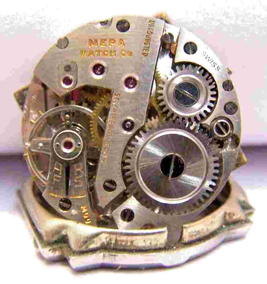 Vintage Chalet Swiss Watch 17 Jewel MEPA Movement Unadjusted For parts Repair