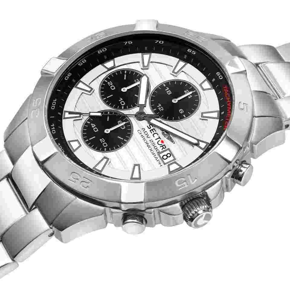 Sector ADV2500 Men's Chronograph Watch in Silver Steel R3273643005