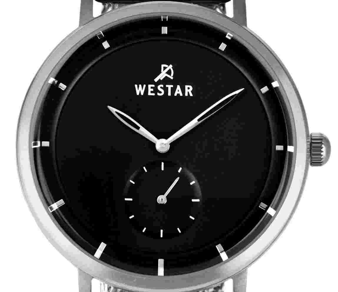 Westar Profile Stainless Steel Black Dial Quartz 50247STN103 Men's Watch