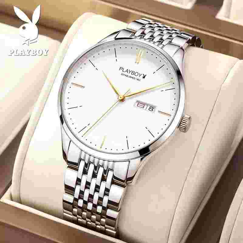 Playboy Automatic Mechanical Watch Business Double Calendar Simple Men's Watch