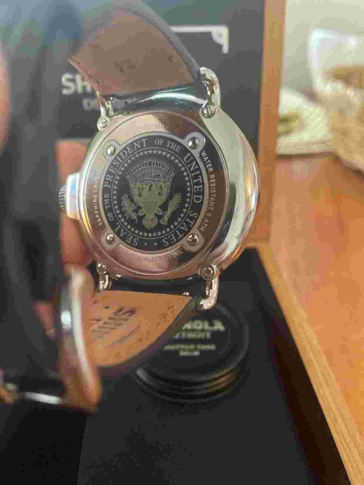 Shinola Secret Service Presidential Seal Runwell 47mm Mens Watch Super Rare!