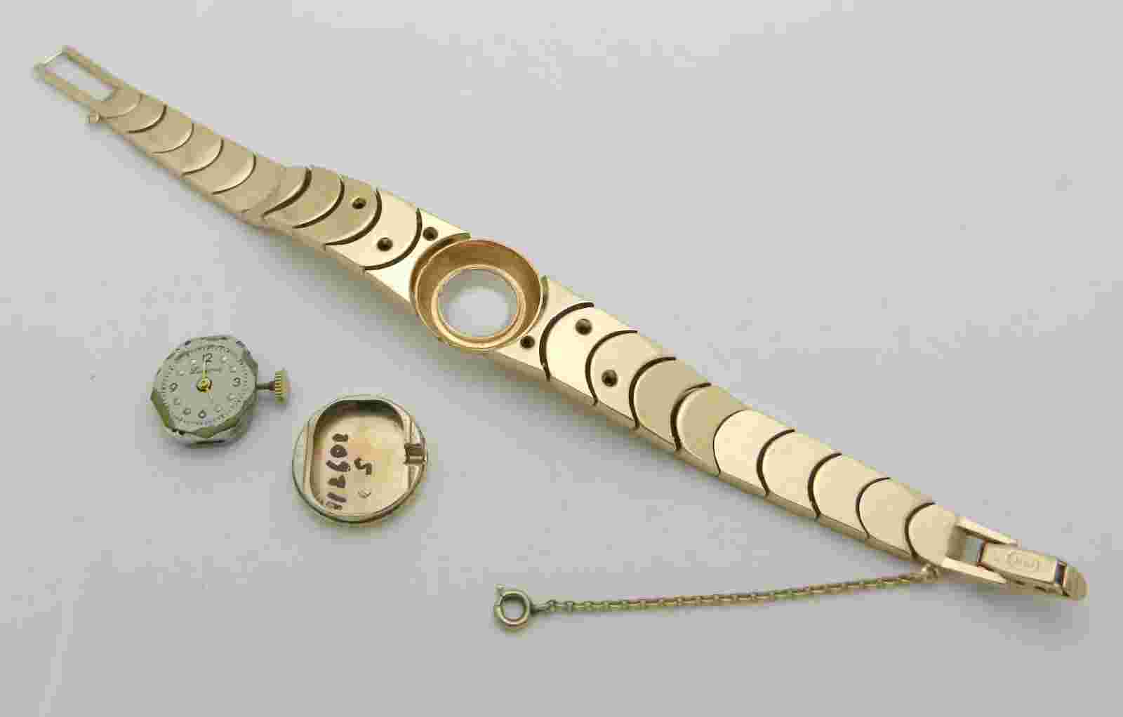 LUCERNE Vintage & Elegant Ladies Watch 14k Gold with Diamonds Gold Weight 36 gr