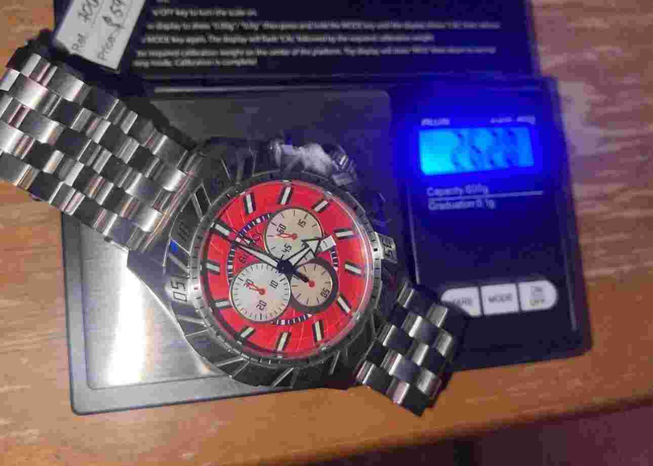 Roberto Bianchi Men’s Red Dial Pro Racing Quartz Watch NEW