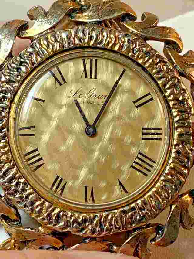 Le Gran 17 Jewels Vintage Double Rope Chain Pendant Watch Running Very Well