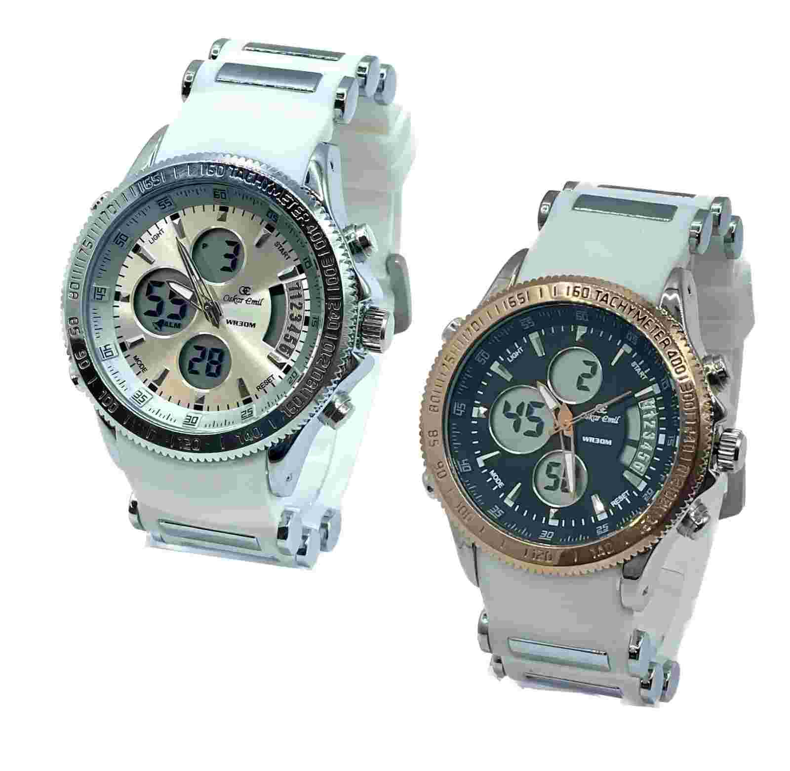 Oskar Emil CUBA Men's Quality Fashion Sports Chronograph Stainless Steel Watch
