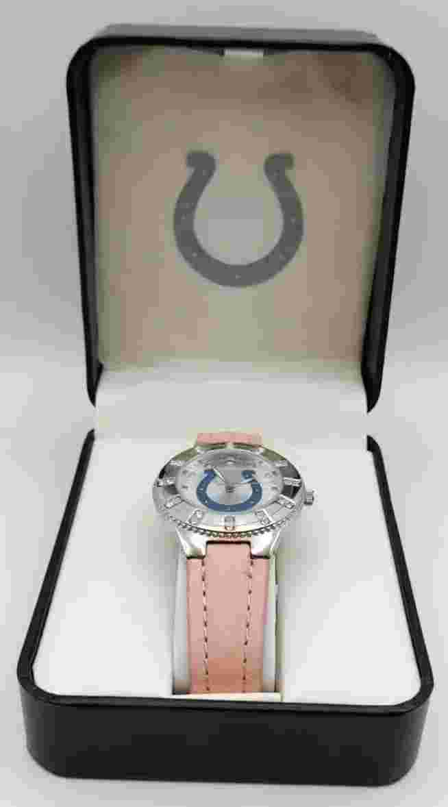 Indianapolis Colts Gametime Womens Analog Watch Silver Case And Dial 36 mm NIB