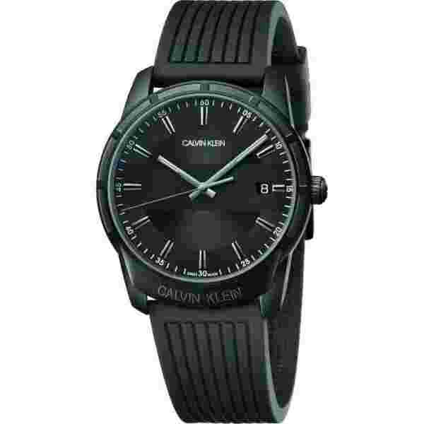 Calvin Klein Watches Evidence Men's Black Rubber 42mm Watch