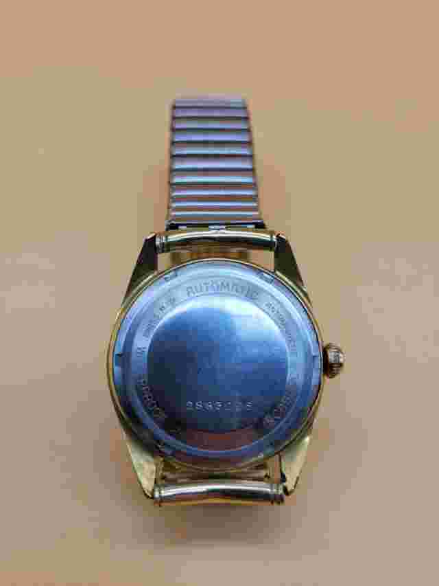 CLEAN Vintage Avalon De Luxe Automatic 17 jewel Watch W/ Kreisler 10KT GF Band