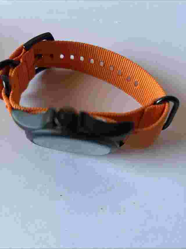 INFANTRY CO.  Mens WATCH Orange 9 inch nylon band QUARTZ new battery