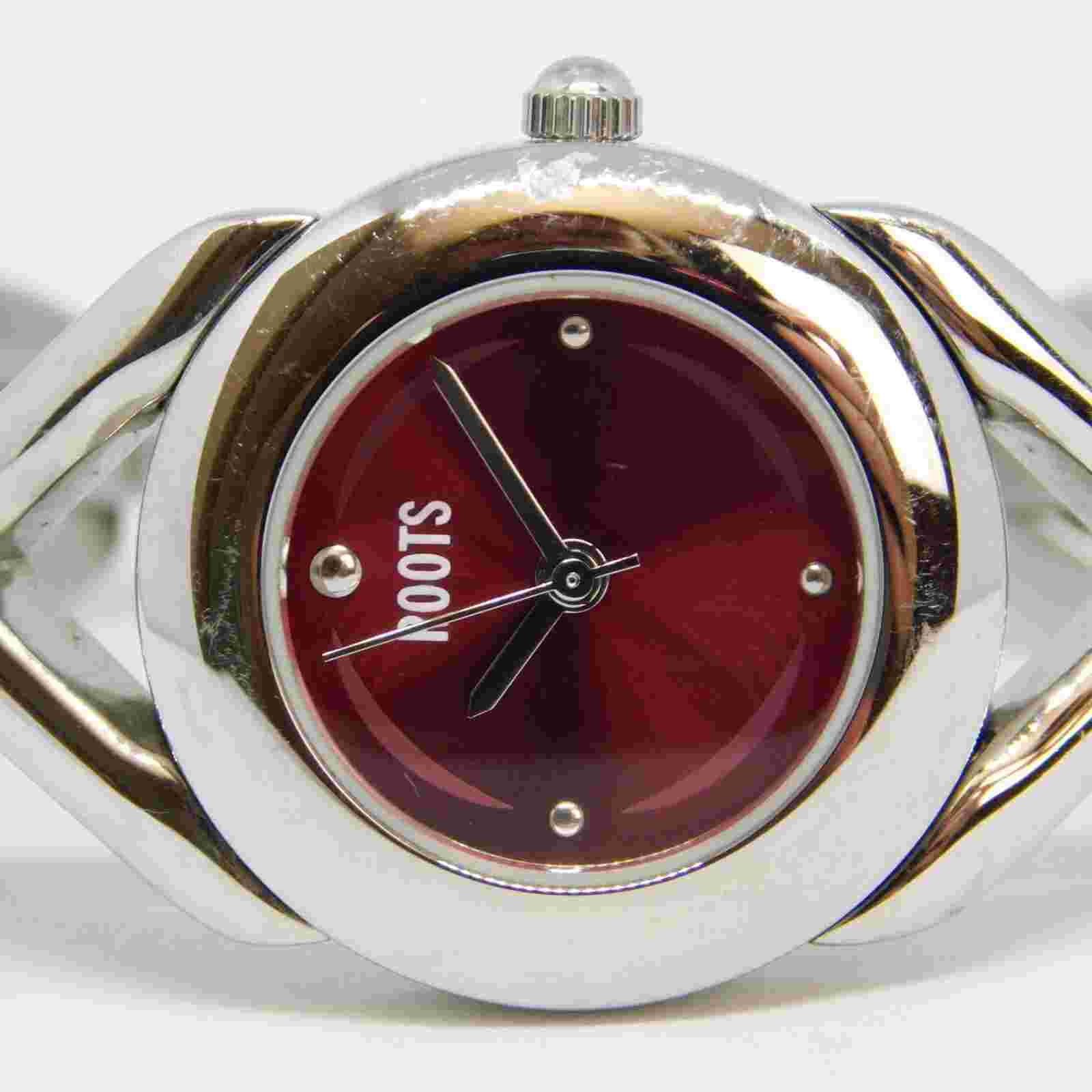 ROOTS Steel R769 Love Knot Quartz Analog Women's Watch Sz. 5 3/4" New Battery