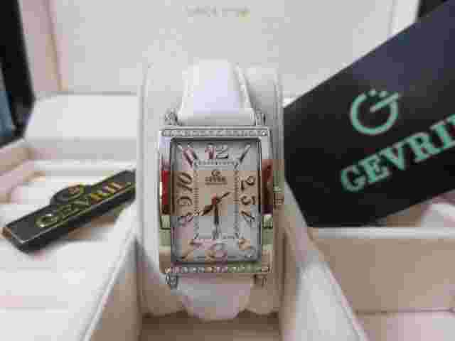 Gevril Women's 7249NT Avenue of Americas Mini 32mm Case White Diamond Watch
