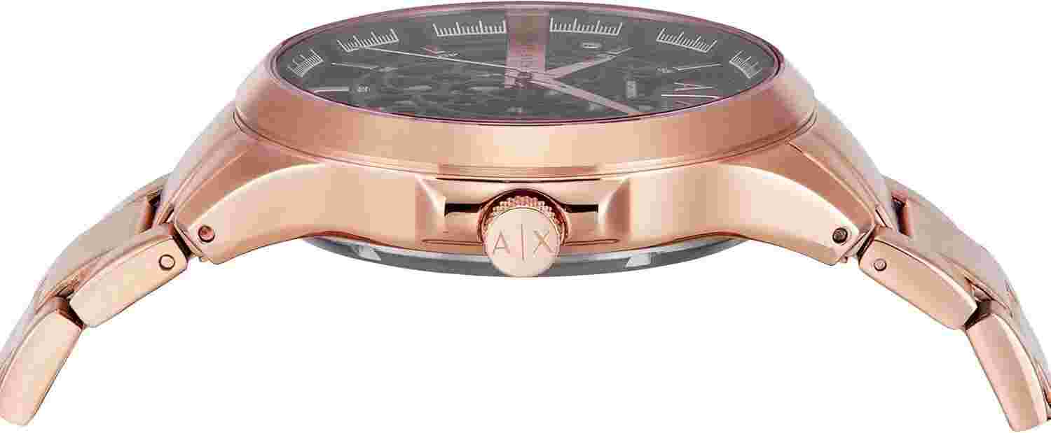 [A|X Armani Exchange] Watch Hampton Automatic AX2456 Men's Rose Gold