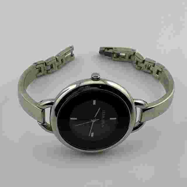 Nine West Watch Womens 35mm Case Black Dial Quartz Three Hands