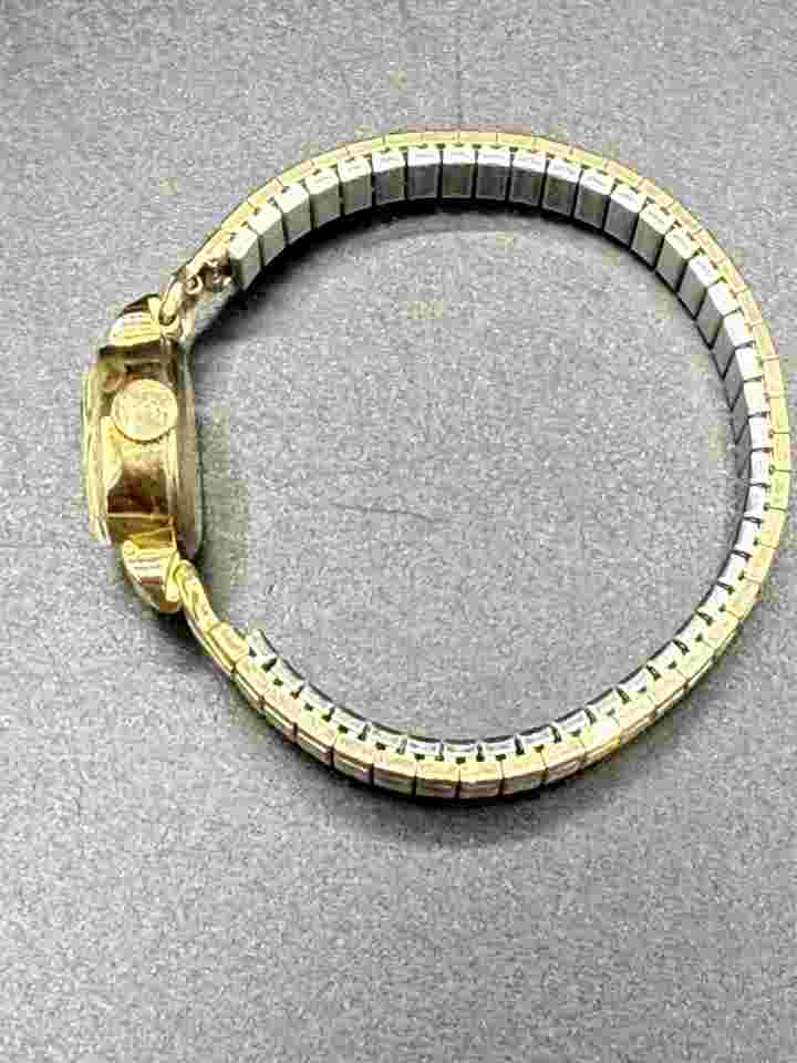Vintage Gold Tone Benrus Ladies Dress Watch Wind Up Works!