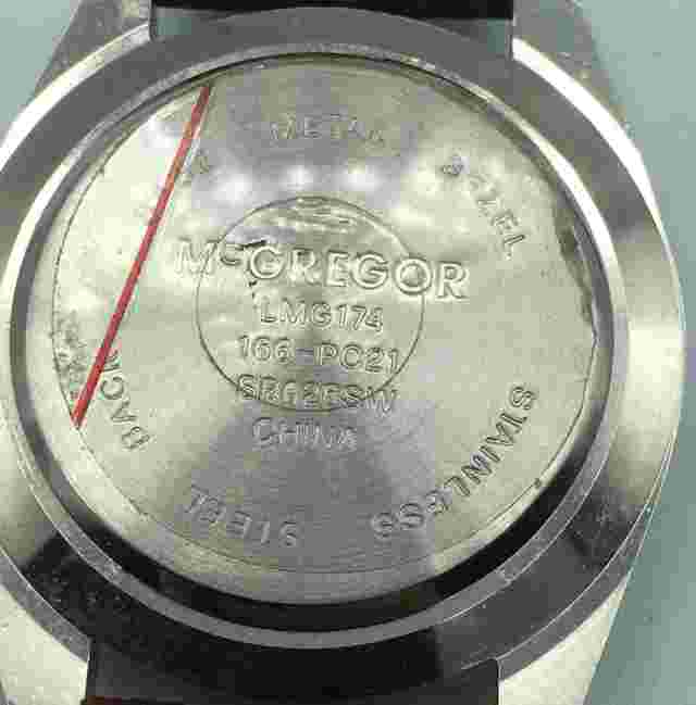 Vintage Mcgregor Hunt Club Men's Watch Model#: LMG174 166 PC21 Leather Band Rare