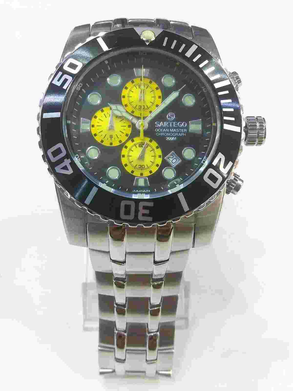 Sartego Ocean Master sports Chronograph 200 meter luminous watch SPC53
