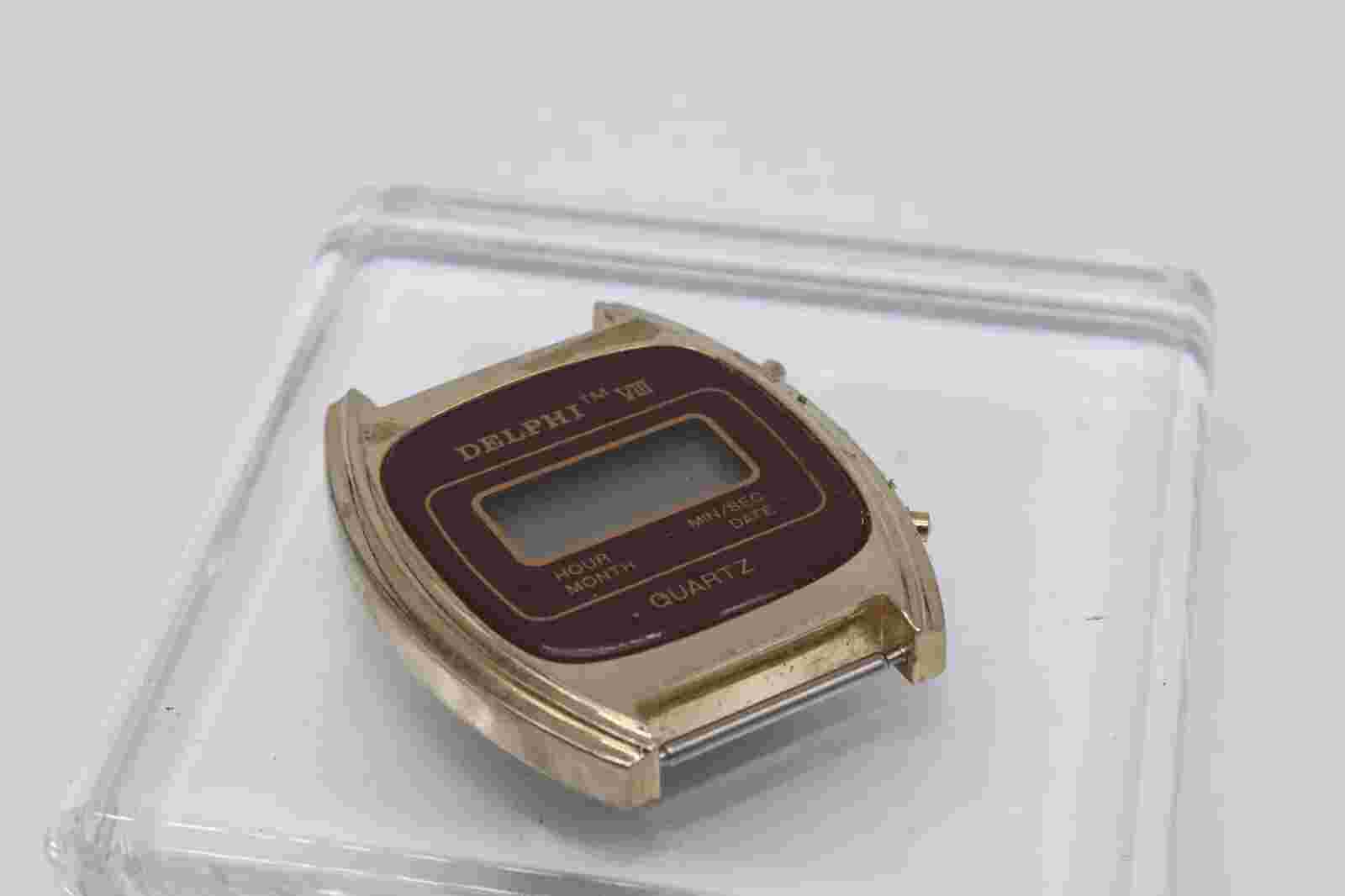 DELPHI VIII QUARTZ DIGITAL Men's  Wrist Watch Untested VINTAGE #1063