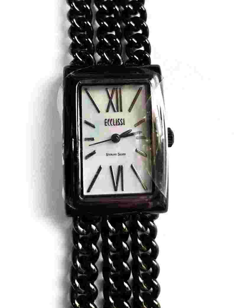 Vintage Ecclissi Woman’s Watch MOP & Sterling Silver 7.5"