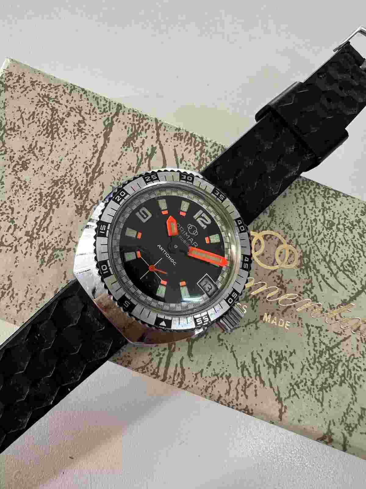 Monumental - Primar Diver Watch 17 Jewels Waterproof - NOS - Swiss Made
