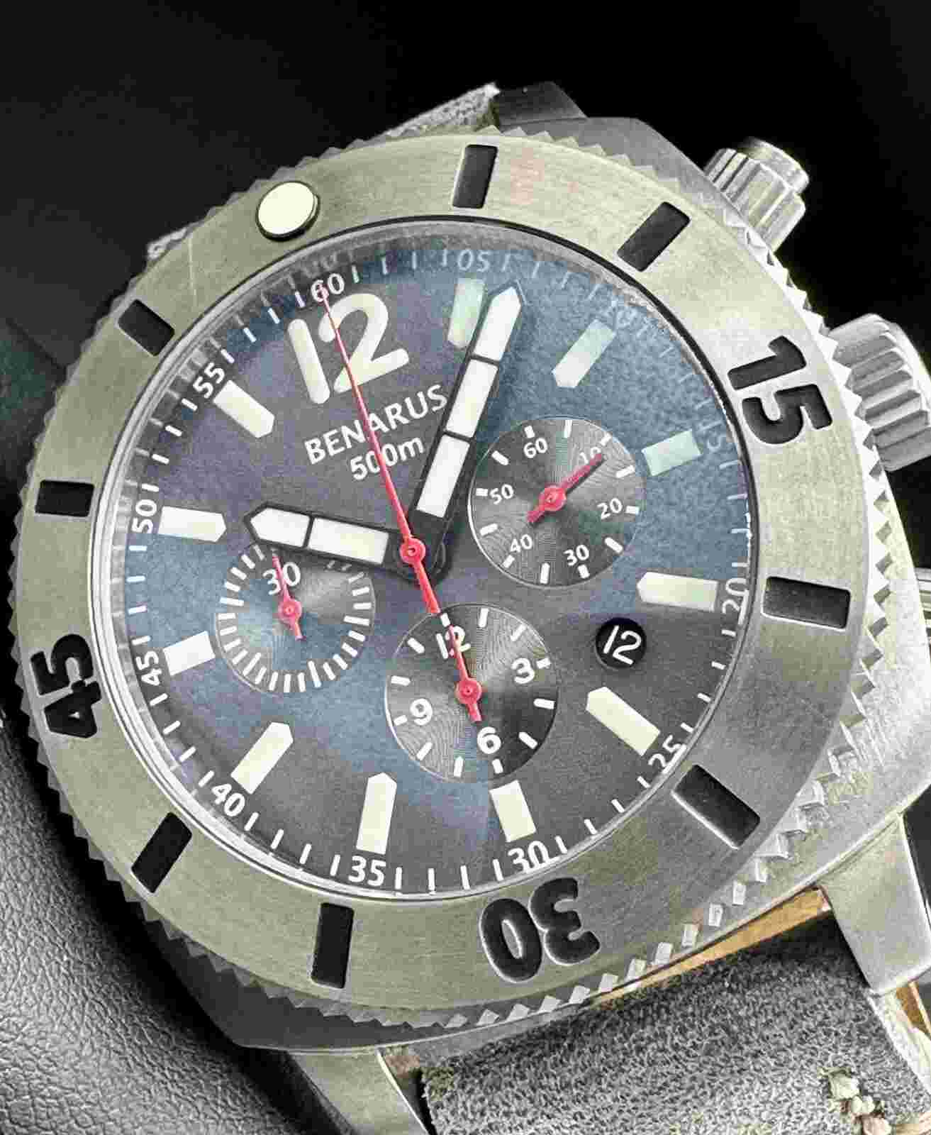 BENARUS MORAY 47 TITANIUM CHRONOGRAPH LIMITED EDITION SWISS AUTOMATIC 50 PIECES