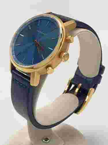 KRONABY SWEDEN A1000-1608 Smartwatch Analog Leather Navy Watch JAPAN