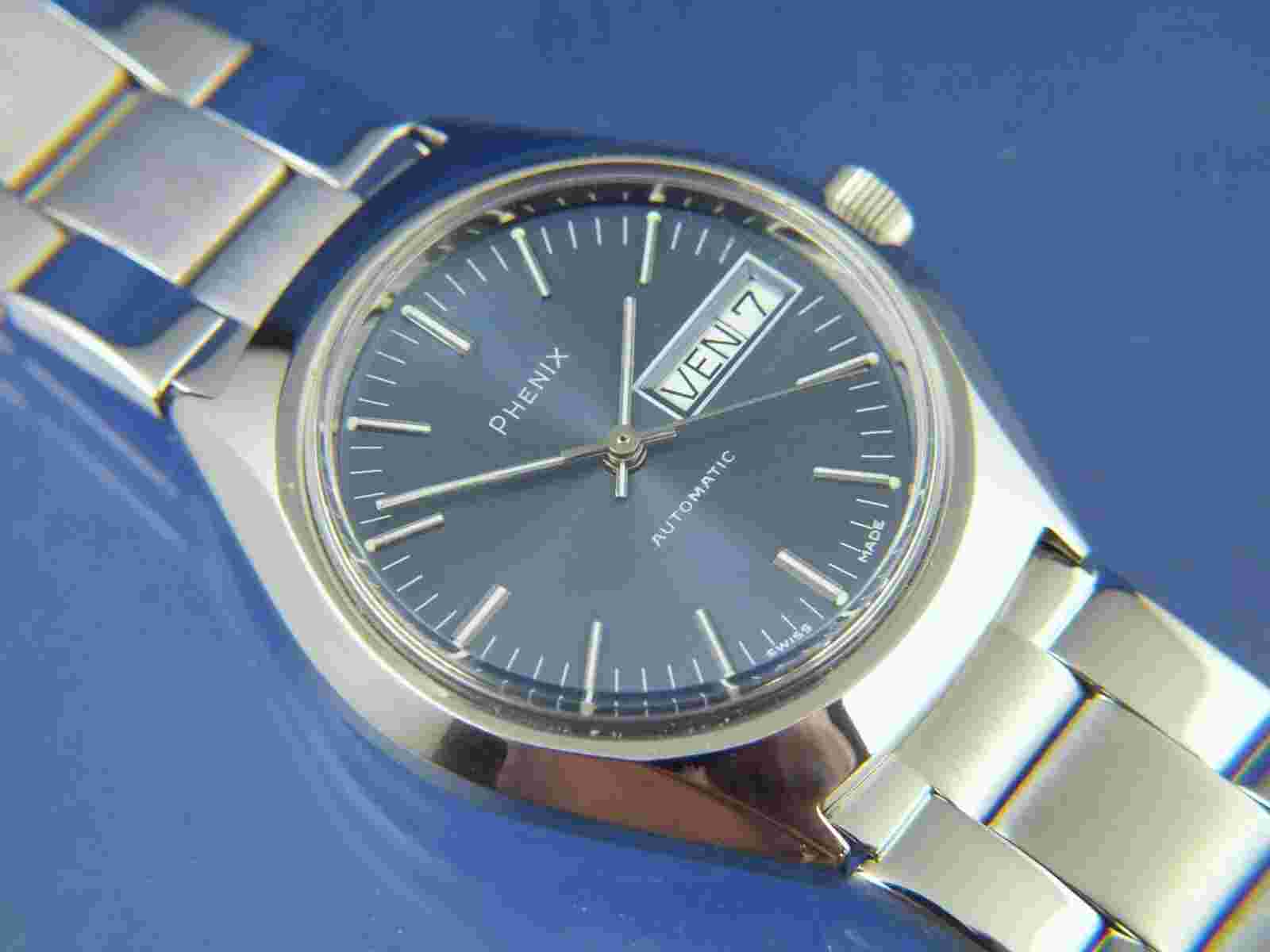 Phenix Revue Automatic Watch Circa 1970s Swiss Vintage New Old Stock Cal MSR P27