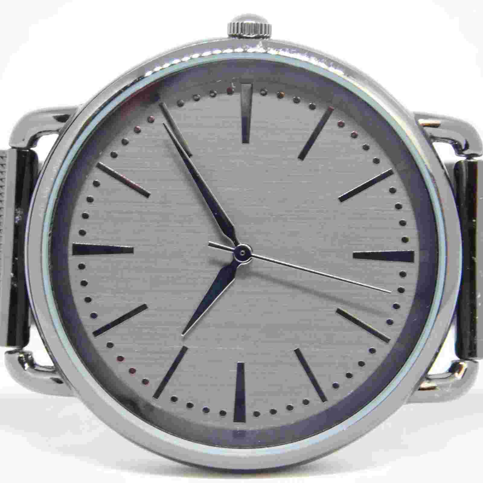 FMD FMDGF016 Mesh Band Dark Tone Quartz Analog Men's Watch New Battery
