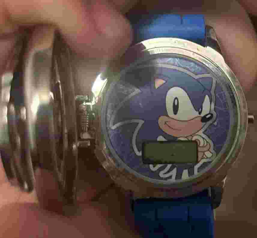 Classic Sonic The Hedgehog Collectors Edition Spinner Watch Accutime