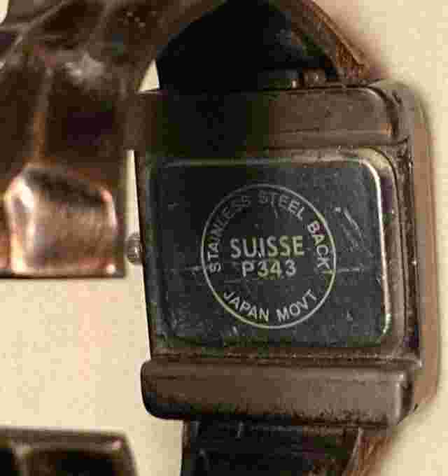 Suisse P343 Copper/Bronze Tone Hinged Cuff Quartz Watch