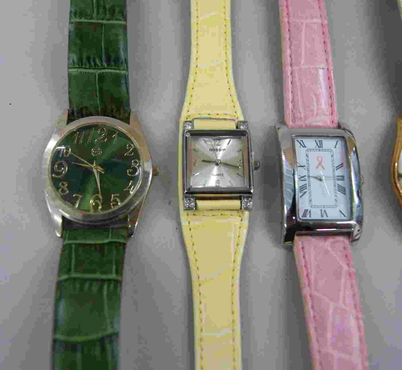 Lot of 4 Vintage Gossip/Honora etc. Wristwatches, Need Batteries, SM1114