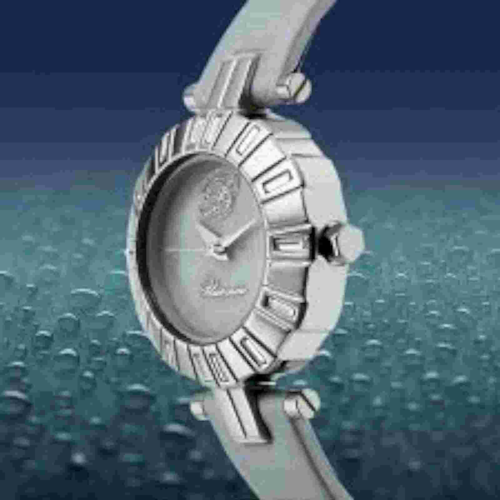NEW Bluemarine 3151L Womens Mother Of Pearl Silver Leather Watch blumarine round