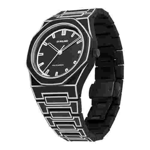 D1 Milano Men's Watch PCBJ33 Polycarbonate Black Sketch 40.5mm