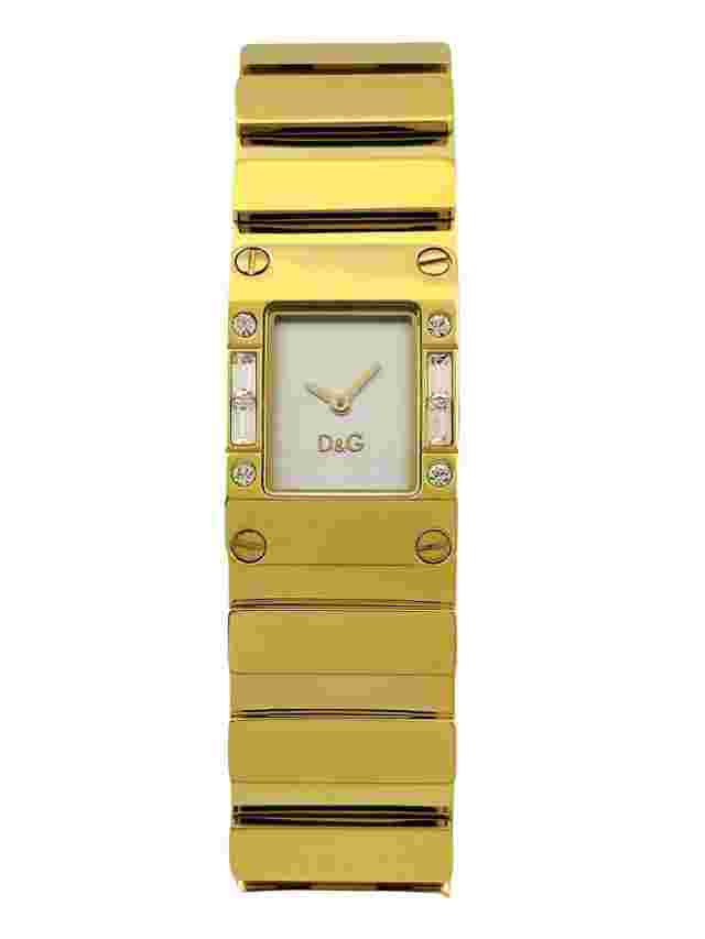 Dolce & Gabbana D&G DW0346 Kilt Women's Golden Stainless Steel Bracelet Watch
