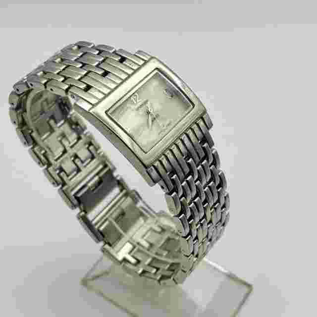 Lane Bryant Silver Tone Mother Pearl Women’s Quartz Watch Working New Battery