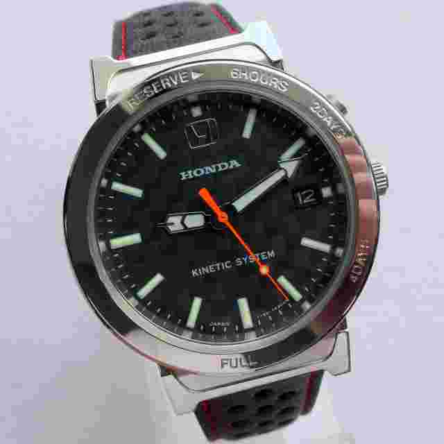 Honda Seiko Motorsport Carbon Fiber Car Accessory NSX Racing Sport Kinetic Watch