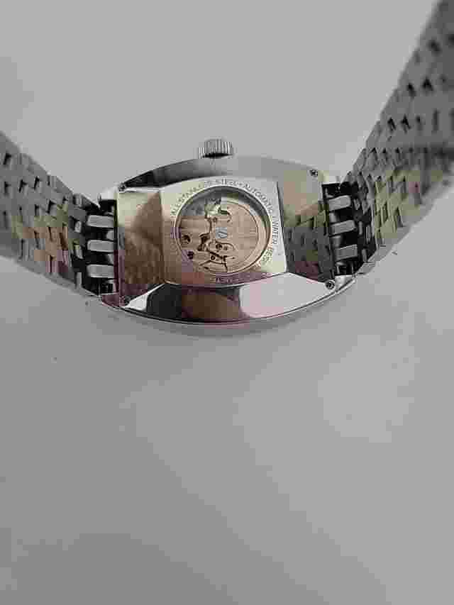 LOUIS BOLLE Gents Blake Automatic Big Date Stainless Steel Blue Dial Watch