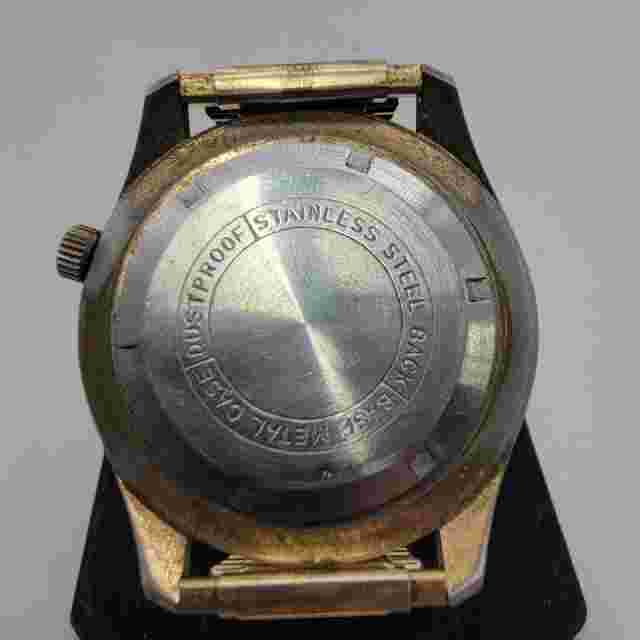 60's Sexual Positions Naughty Men's Wristwatch Hong Kong W/thrusting Second Hand