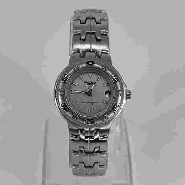 MOSSIMO Women's Watch Silver Tone Stainless Steel 28mm Date MM90107 NEW BATTERY