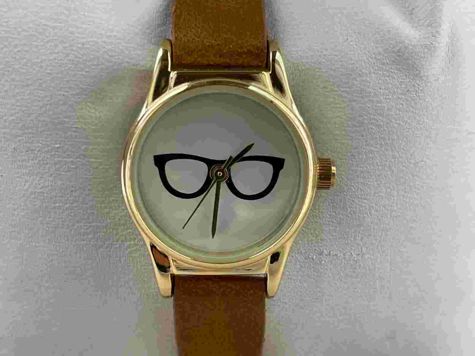 FMD Women Wristwatch Brown Faux Leather band Quartz Analog Watch w/ Box