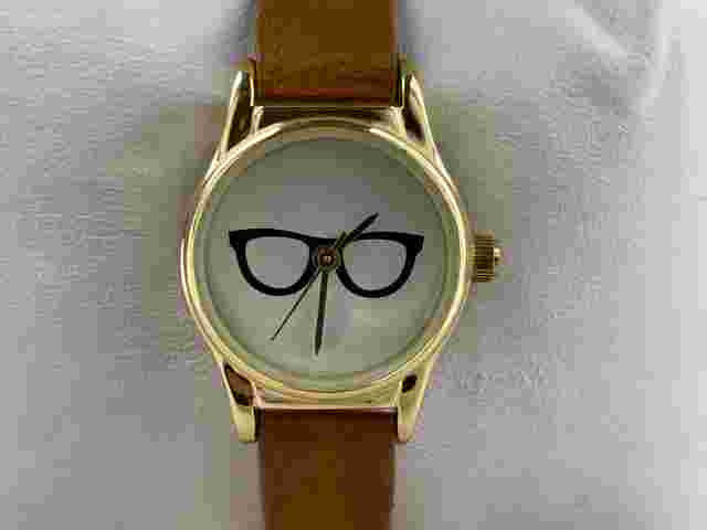 FMD Women Wristwatch Brown Faux Leather band Quartz Analog Watch w/ Box