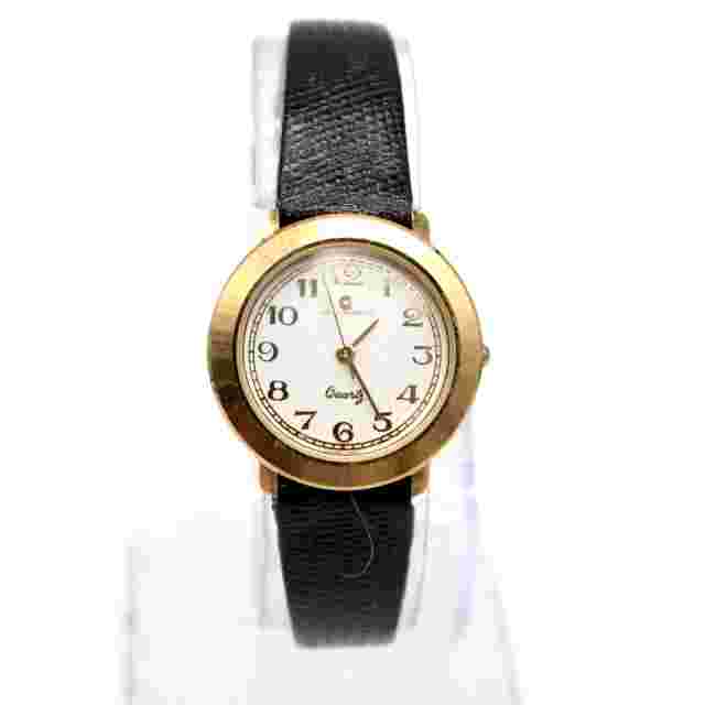 J.B Champion Watch Womens Gold Tone Stainless Steel Round Classic Dial