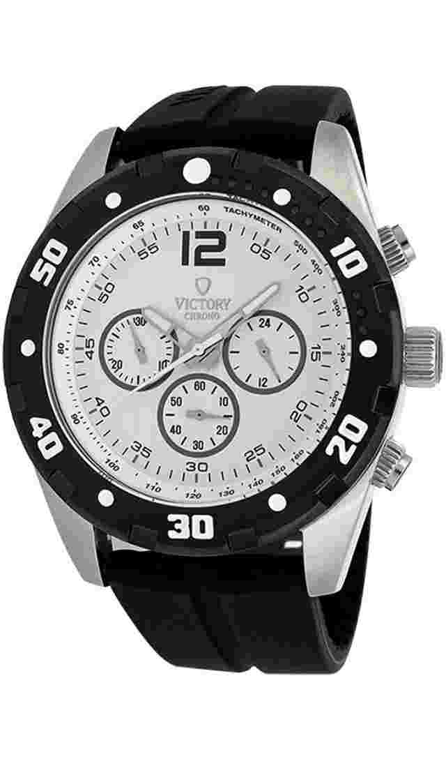 Victory V-Conquest Japanese Quartz Silver Dial Men's Watch