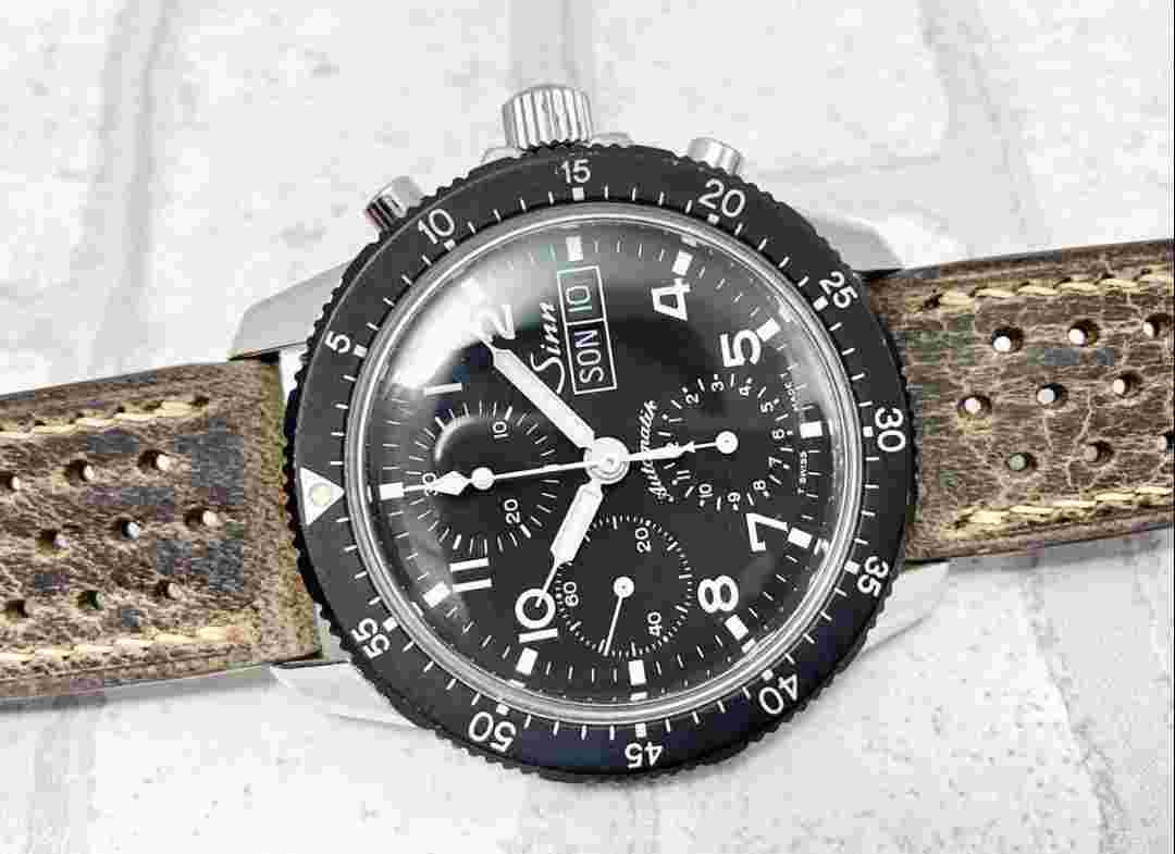 SINN 303.AUTOBAHN Chronograph Day Date ETA7750 25 Jewels Automatic