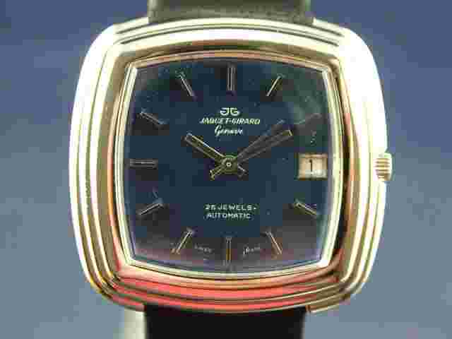 Jaquet Girard Swiss Automatic Watch Vintage 1970s 25 Jewel ETA 2783 New old NOS