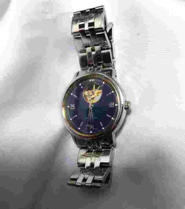Givenchy Open Heart Vintage Men's Watch Automatic Used Authentic h
