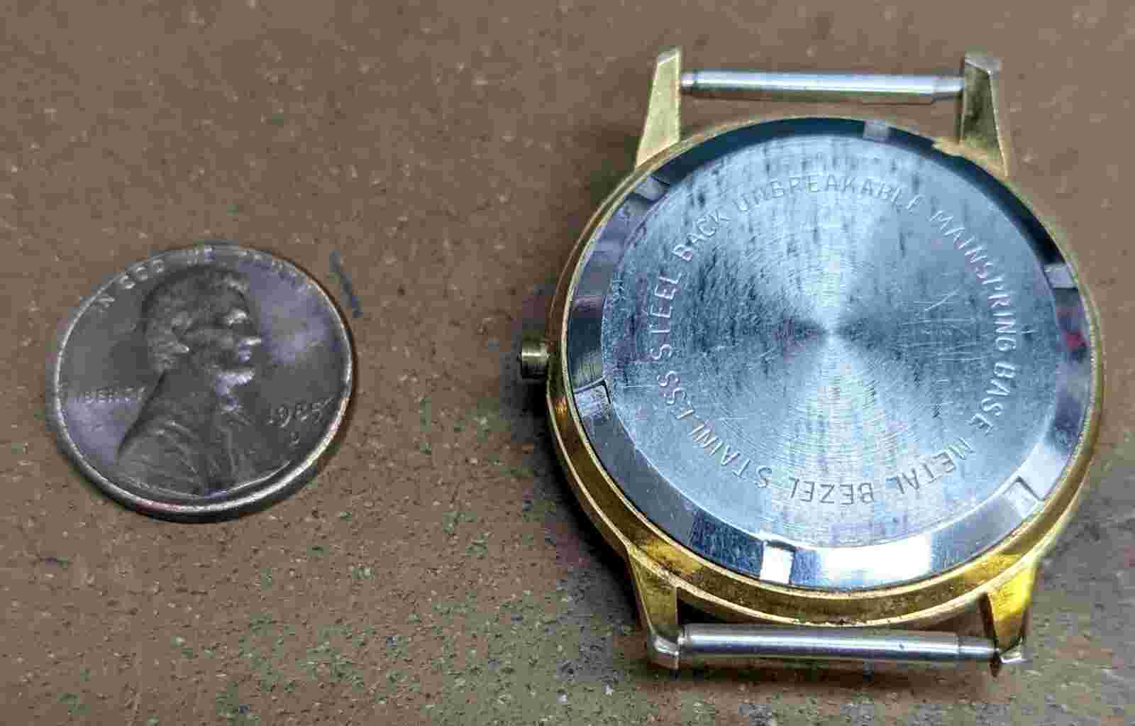 Vintage Men's Pierre Jacquard Wrist Watch, Day/Date, 21 Jewel, No Band, Untested