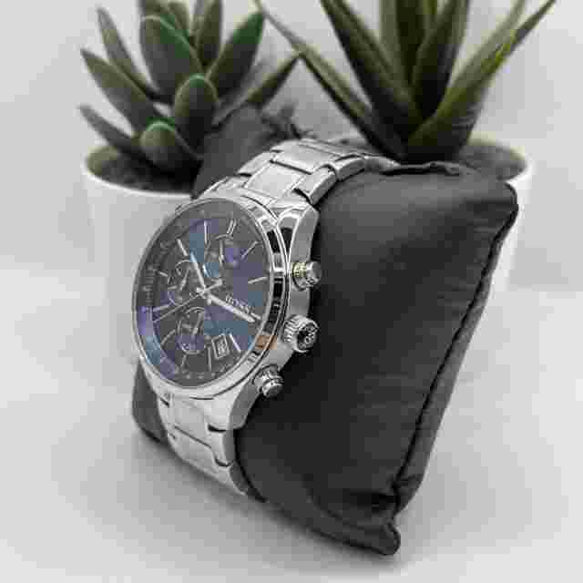 BOSS 1513478 STAINLESS STEEL BLUE & SILVER TONE MEN'S WATCH SILVER CASE
